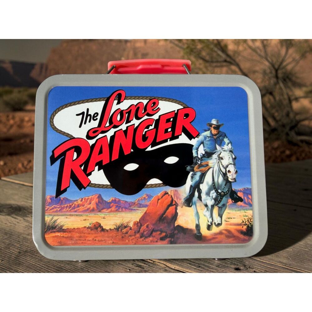 Cheerios Lone Ranger Commemorative Tin Mini Lunch Box 2001 Metal Collector